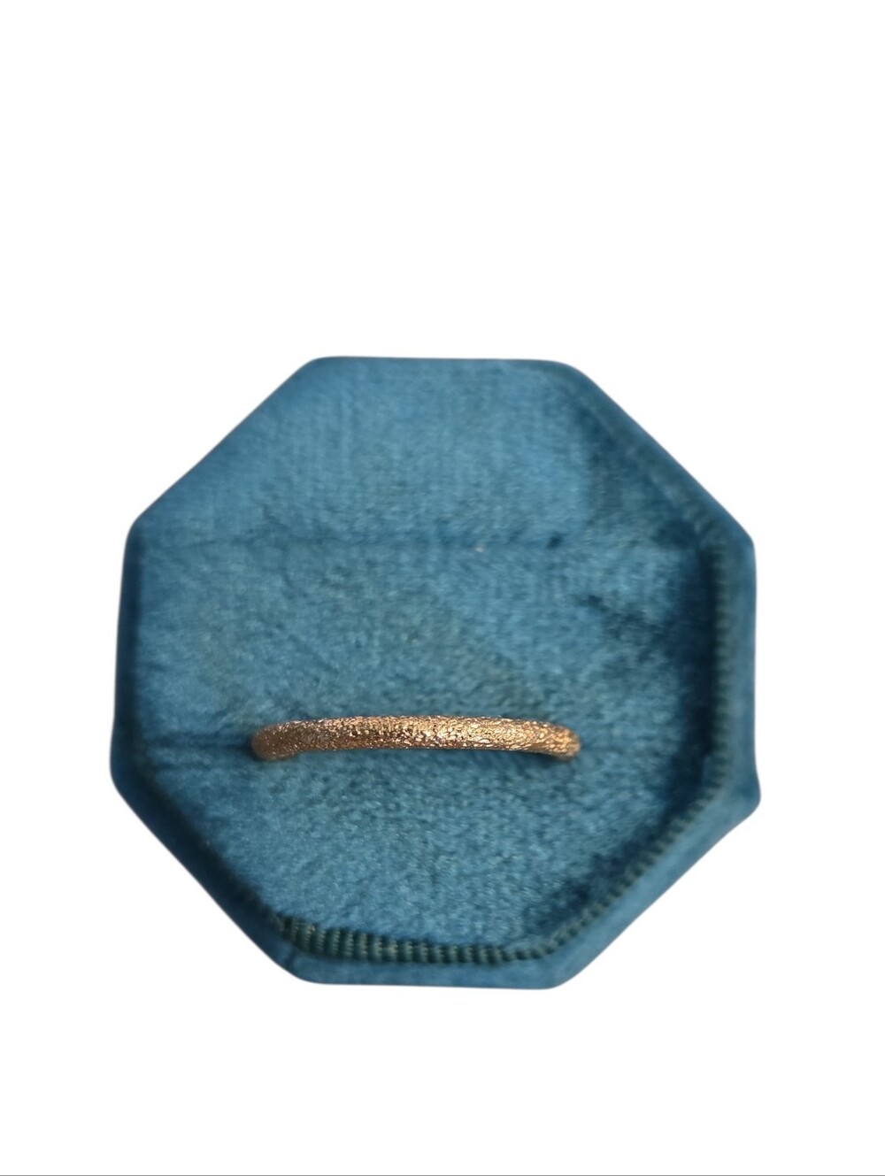Size 9 Textured Gold Toned Stackable Ring